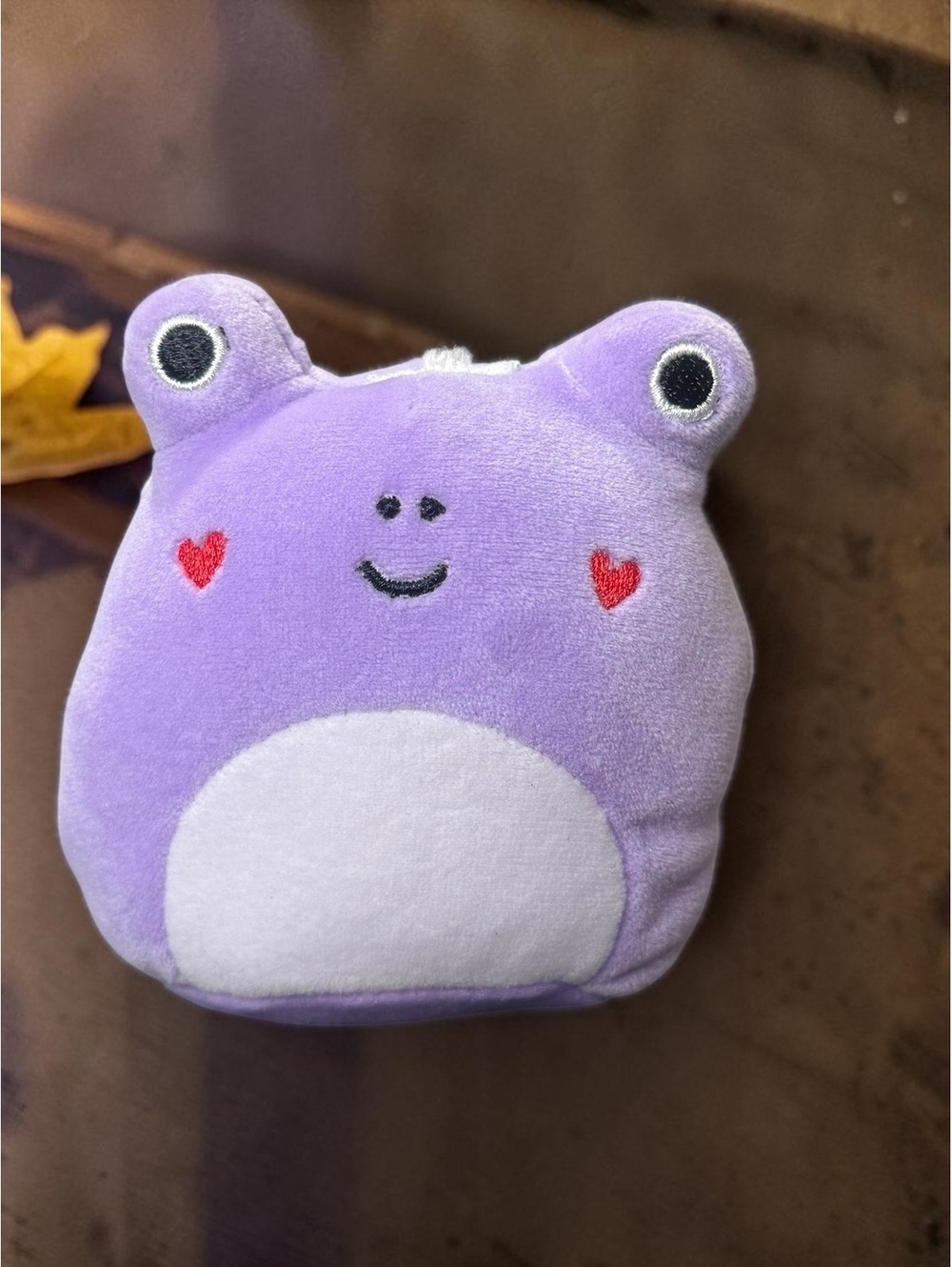 Squishmallows Francine Purple Frog Clip-On Plush